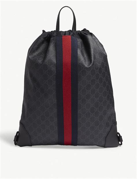 gucci drawstring backpacks